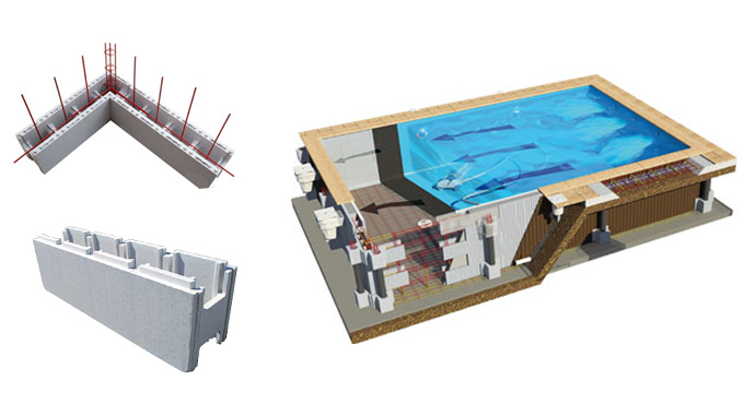 Construction piscine en blocs polystyrène