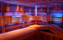 Eclairage intérieur de sauna multicolore