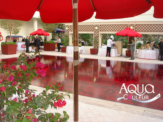 Colorant pour piscine couleur fuchsia