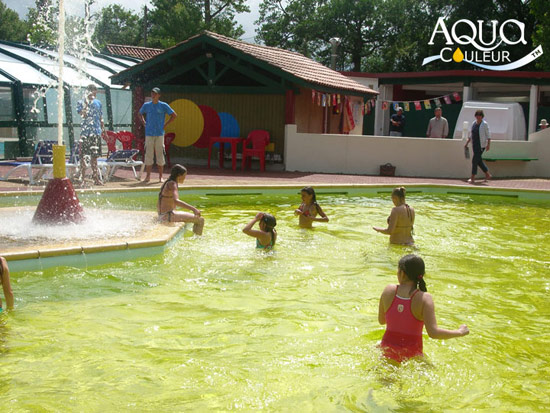 Colorant pour piscine couleur mangue