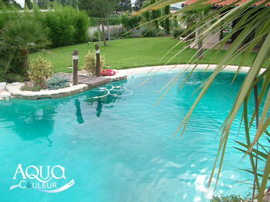 Colorant piscine couleur turquoise