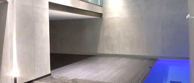 Couverture immergée automatique pour piscine miroir