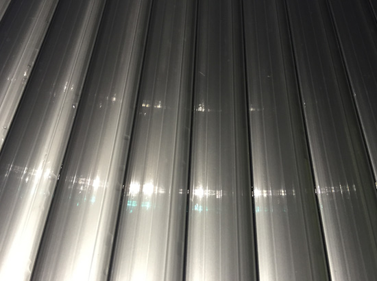 Tablier lames volet couleur alu